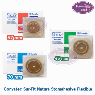 Convatec Sur-Fit Natura Stomahesive Flexible 38,45,57,70mm [1 ชิ้น] แป้นสำหรับติดถุงหน้าท้อง แบบยืดหยุ่น แป้นนิ่ม แป้นอ่อน (เฉพาะแป้น)