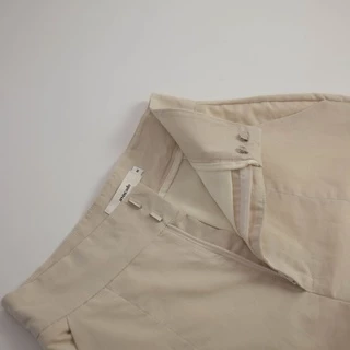Avocado linen whipping choc shorts กางเกงขาสั้นผ้าลินิน