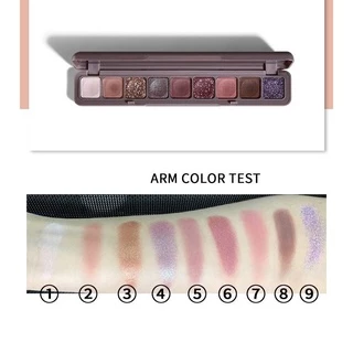 M062 LAMEILA พาเลทอายแชโดว์ 9สี เนื้อดินน้ำมัน สีสวย ติดทน กันน้ำ 9ช่อง