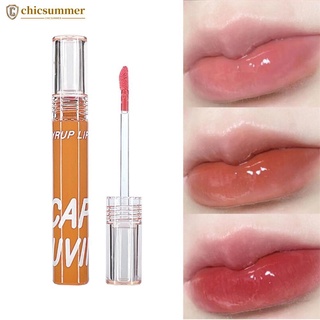 Chicsummer ลิปสติก ลิปกลอส กันน้ํา ติดทนนาน ชุ่มชื้น สีสันสดใส สารอาหาร สําหรับผู้หญิง C5N7