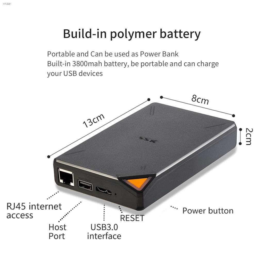 SSK 2TB Portable NAS External Wireless Hard Drive with Own WiFi