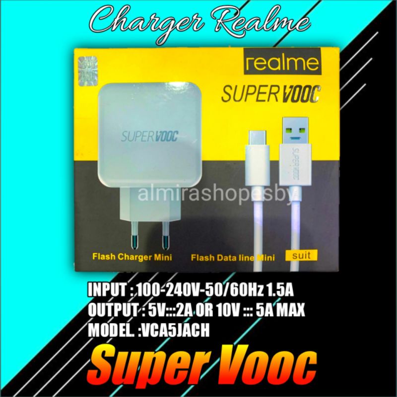 REALME SUPER VOOC FAST CHARGER TYPE C 4A 5V FAST CHARGING CHARGER REALME SUPER VOOC 4A 5V FAST CHARG