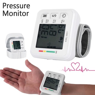 เครื่องวัดความดันบริเวณต้นแขน LCD ที่วัดความดัน อัตโนมัติ Blood Sphygmomanometer