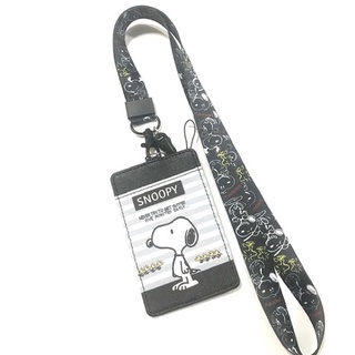 SNOOPY big1 สายคล้องคอ สายคล้องบัตร ที่ใส่บัตร ซองใส่บัตร ที่ใส่บัตร พร้อมสายคล้องคอ ลาย SNOOPY งานดี สวยงาม  PMYL SHOP