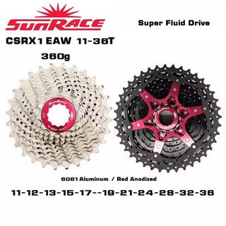 เฟืองจักรยานเสือหมอบ SUNRACE RX1 11SPD ขนาด 11-28/11-34/11-36 เบา TOP สุด