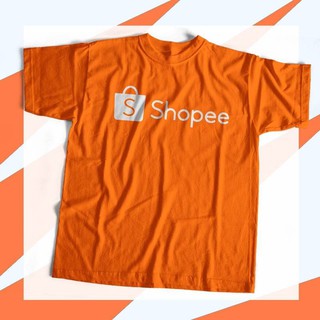 เสื้อShopee เสื้อยืด เกรดพรีเมี่ยม Cotton 100% สกรีนแบบเฟล็ก PU สวยสดไม่แตกไม่ลอก ส่งด่วนทั่วไทย