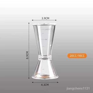 จิ๊กเกอร์ สแตนเลส และ พลาสติก ถ้วยตวง2ด้าน แก้วชง มีสเกล Jigger