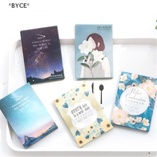 Byce 100 ชิ้น / เซต กระดาษซับมันบนใบหน้า แบบพกพา เคลือบ เช็ดหน้า ทําความสะอาดผิวหน้า