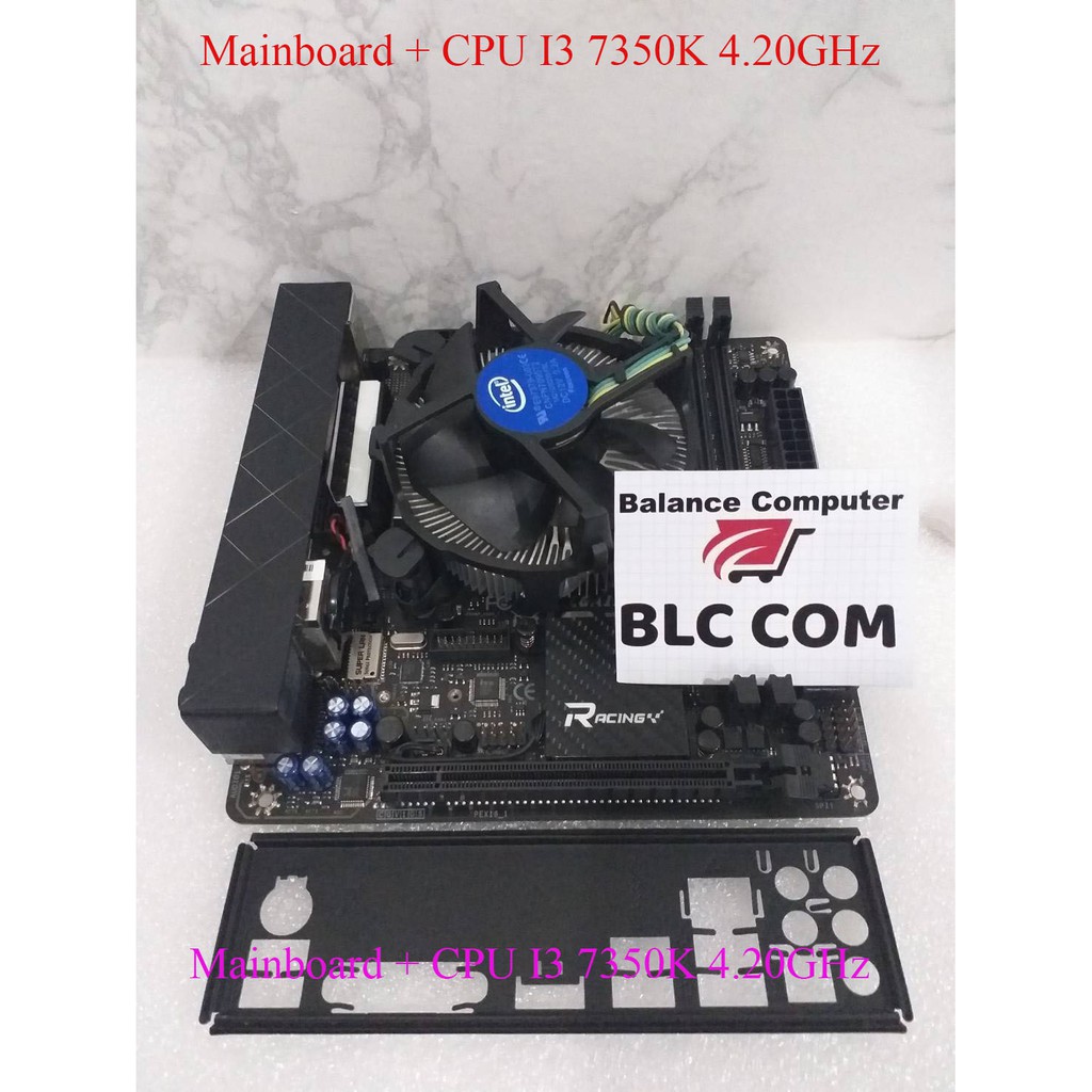 Mainboad พร้อม  CPU  มินิ ไอทีเอ็กซ์ mainboard Z270GTN Ver. 5.x RGB   INTEL CORE  I3 7350K 4.20 GHz.