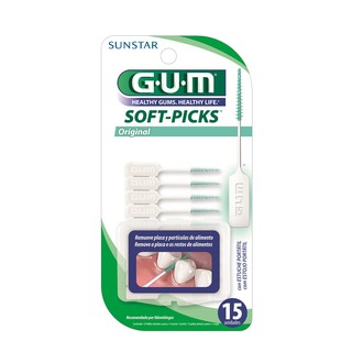 gum 632 กัม ซอฟท์ พิคส์ แปรงซอกฟัน ทรงต้นสนเล็ก15ชิ้น