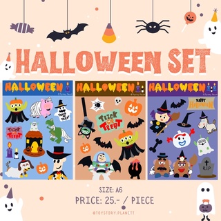 สติกเกอร์ทอยสตอรี่ การ์ตูน ราคาถูก ไดคัท Halloween Set Toy Story (เนื้อ PVC เงา ไดคัท กันน้ำ)