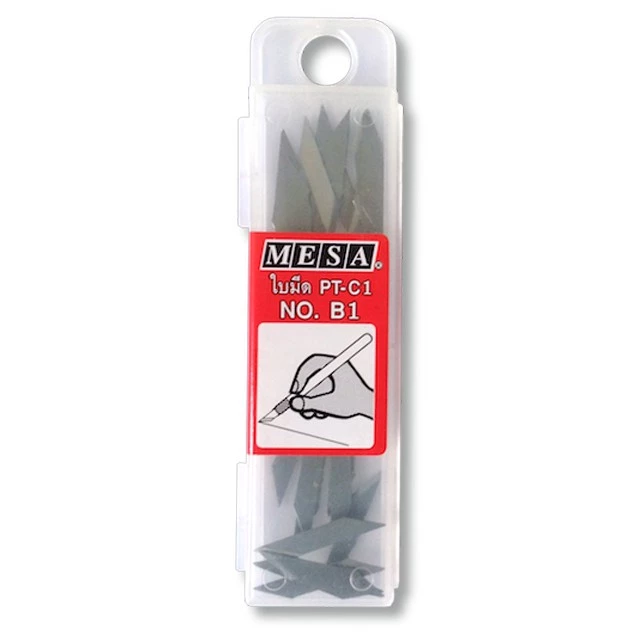 MESA ใบมีด คัตเตอร์ปากกา No. B1 สำหรับมีด PT-C1 จำนวน 1หลอด