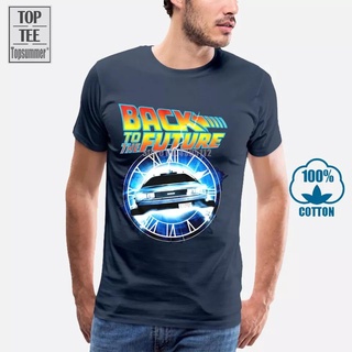 เสื้อยืด พิมพ์ลาย Back To The Future สีดํา สไตล์ฮาราจูกุ คลาสสิก พลัสไซซ์ สําหรับผู้ชาย ผู้หญิง A0001