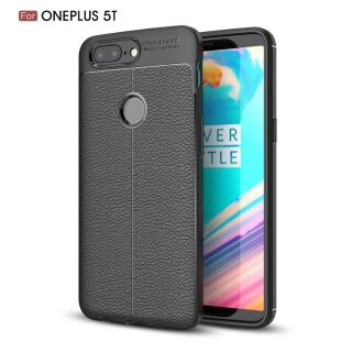 เคส OnePlus 5T - Luxury 3D Leather Texture Soft TPU Shockpoof