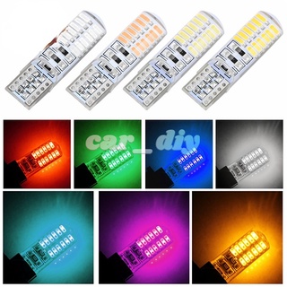 หลอดไฟเลี้ยว ซิลิกา T10 w5w 24SMD LED สําหรับรถยนต์ 1 ชิ้น