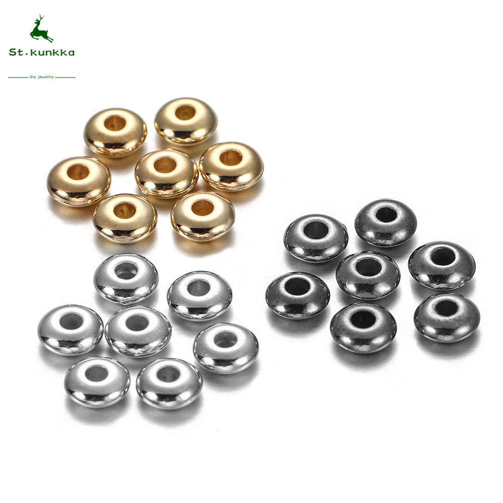ลูกปัดกลมแบนล้อ St.kunkka Charm (200-400 ชิ้น/ล็อต 5 x 6 มม.) – โปรปัง