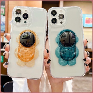 เคสโทรศัพท์มือถือแบบใส กันกระแทก ลายนักบินอวกาศ พร้อมขาตั้ง สําหรับ Huawei Nova 7 SE 4e 7i P30 Pro P40 Lite