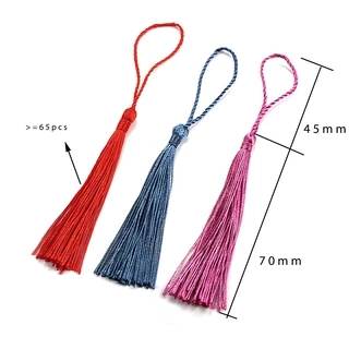 St.kunkka 30 ชิ้น ต่อล็อต 13cm จี้เชือกแขวน ผ้าไหม 70 มม. สําหรับทําเครื่องประดับ ต่างหู สร้อยคอ DIY