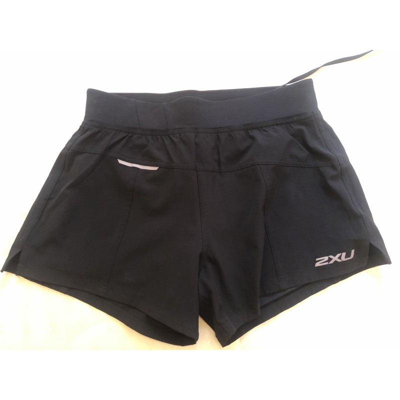 กางเกงขาสั้น2xuสีดำมีซับ