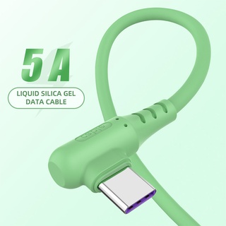 5a ซิลิโคนเหลว USB Type C สายชาร์จ สําหรับ Huawei Xiaomi Android Micro USB สายชาร์จโทรศัพท์มือถือ สายชาร์จเร็ว