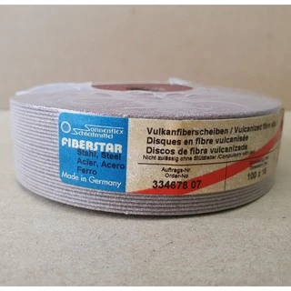 กระดาษทรายกลม ผลิตในเยอรมัน รุ่น Aluminium Oxide หลังไฟเบอร์ ขนาด 4" - 7" เบอร์ # 16 - 120 ยี่ห้อ SONNENFLEX VSM