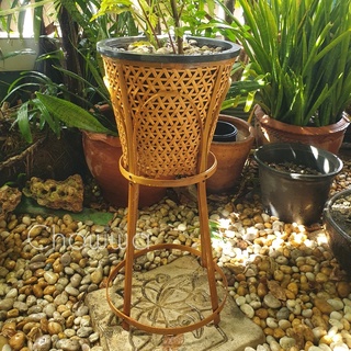 กระถางดอกไม้ กระถางต้นไม้ กระถางกลม ไม้ไผ่ รังไข่ กระถางปลูกต้นไม้สวยๆ diy แฮนด์เมด แต่งบ้านและสวน ปลูกต้นไม้หรือดอกไม้