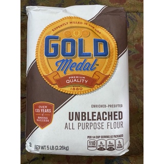 แป้งสาลีเอนกประสงค์ ตรา โกล์ด เมดัล 2.26 Kg. Unbleached All Purpose Flour ( Gold  Medals Brand ) แป้ง