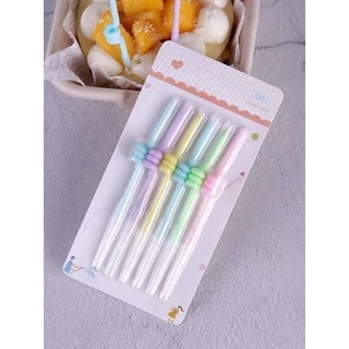 A51 🎂ถูกที่สุด🎂 เทียนวันเกิด เทียนปักเค้ก พร้อมส่งในไทย(เทียนเกลียว-สีสัน)