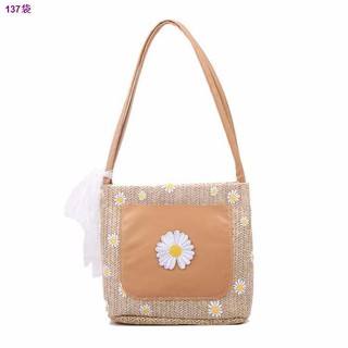 ◐™❁【พร้อมส่ง】miss bag fashion กระเป๋าสานมาใหม่น่ารักสุดๆห้ามพลาด CBB22