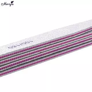 Monja ไฟล์เล็บ ตะไบขัดเล็บ 3 / 4 / 5 ชิ้น nail tips trimmer sanding grit manicure extension care design tools