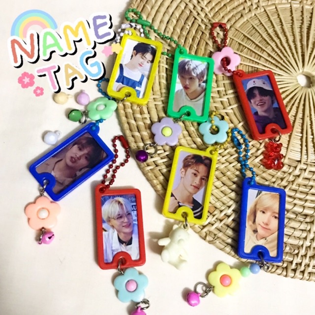 [พร้อมส่ง] NAME TAG KEYRING NCT Dream พวงกุญแจป้ายชื่อพร้อมของตกแต่งน่ารักๆ