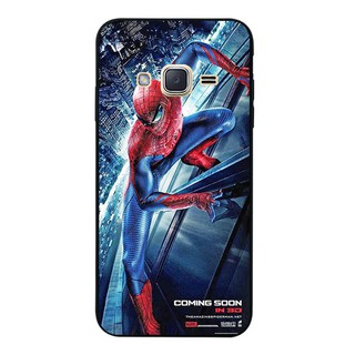 SOON เคสโทรศัพท์ ชนิดซิลิโคน TPU แบบนิ่ม พิมพ์ลาย Spiderman สีดำ สำหรับ Samsung Galaxy A3 A5 A7 A8 J1 Ace J2 J3 J5 J7 2015 2016