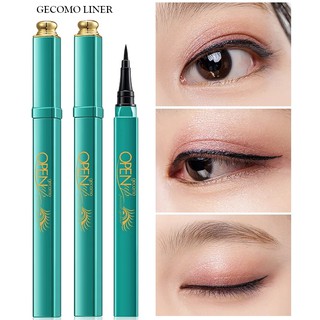 💗 GECOMO Eye Liner อายไลน์เนอร์ กันน้ำ กันเหงื่อ แห้งเร็ว ไม่เป็นคราบ ติดทนนาน #สีดำBlack 1 แท่ง💗