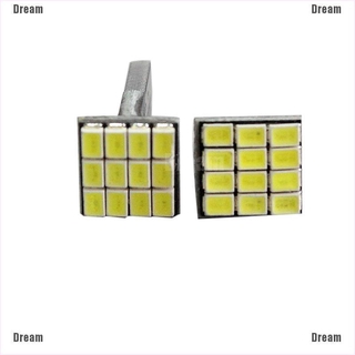 &lt;Dream&gt; หลอดไฟเลี้ยวรถยนต์ LED T10 3020 12 SMD สีขาว