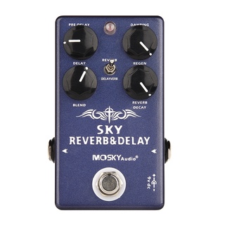 Mosky SKY Reverb And Delay 2 in 1 แป้นเหยียบเอฟเฟคกีตาร์เอฟเฟคกีตาร์ ดีเลย์เวิร์บ อุปกรณ์เสริมกีตาร์