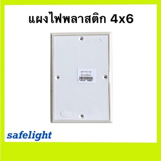 แผงไฟพลาสติก แผงไฟ 4×6" ยี่ห้อ Inter save