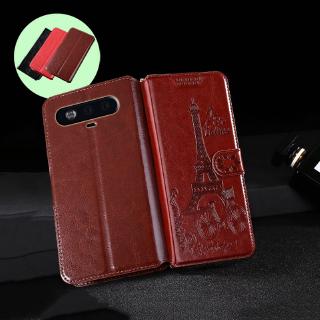 เคสโทรศัพท์หนังแบบพับลายหอคอยสําหรับ motorola moto g5 g5s g6 c plus