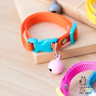 ปลอกคอแมว ลูกแมว พร้อมกระดิ่งมินิ สำหรับเจ้าจิ๋ว สีสันสดใส พร้อมส่งในไทยค่า