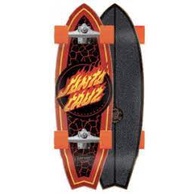 Santa Cruz x Carver | 9.85*31.52 " Flame Dot Sharh Complete Surfskate