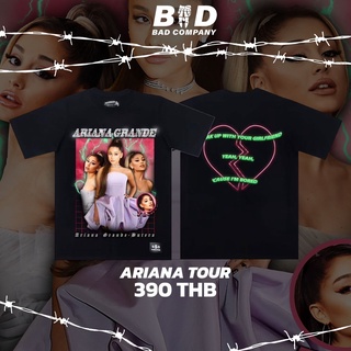 เสื้อทัวร์สกรีนลายAriana Grande•Freesize: อก44"-45" ยาว30" •cotton comb100% (ทอพิเศษ ไม่มีตะเข็บข้าง)BAD COMPANY