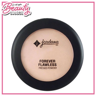 (แท้ 100%) Jordana Forever Flawless Pressed Powder แป้งเนื้อเทพตลับดำ