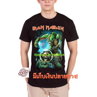 เสื้อยืดวินเทจเสื้อวง Iron Maiden เสื้อยืด ไอเอิร์นเมเดน ไอร่อน เสื้อร็อค เสื้อทัวร์ เสื้อวินเทจ RCM1084S-5XL