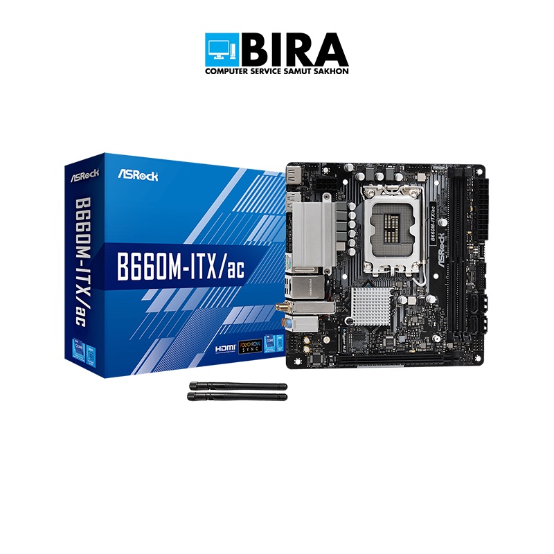 MB (เมนบอร์ด) ASROCK B660M-ITX/AC LGA1700 - ประกัน 3 ปี