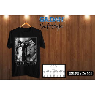 เสื้อยืด พิมพ์ลายอัลบั้ม The Beatles Style Gildan Za101