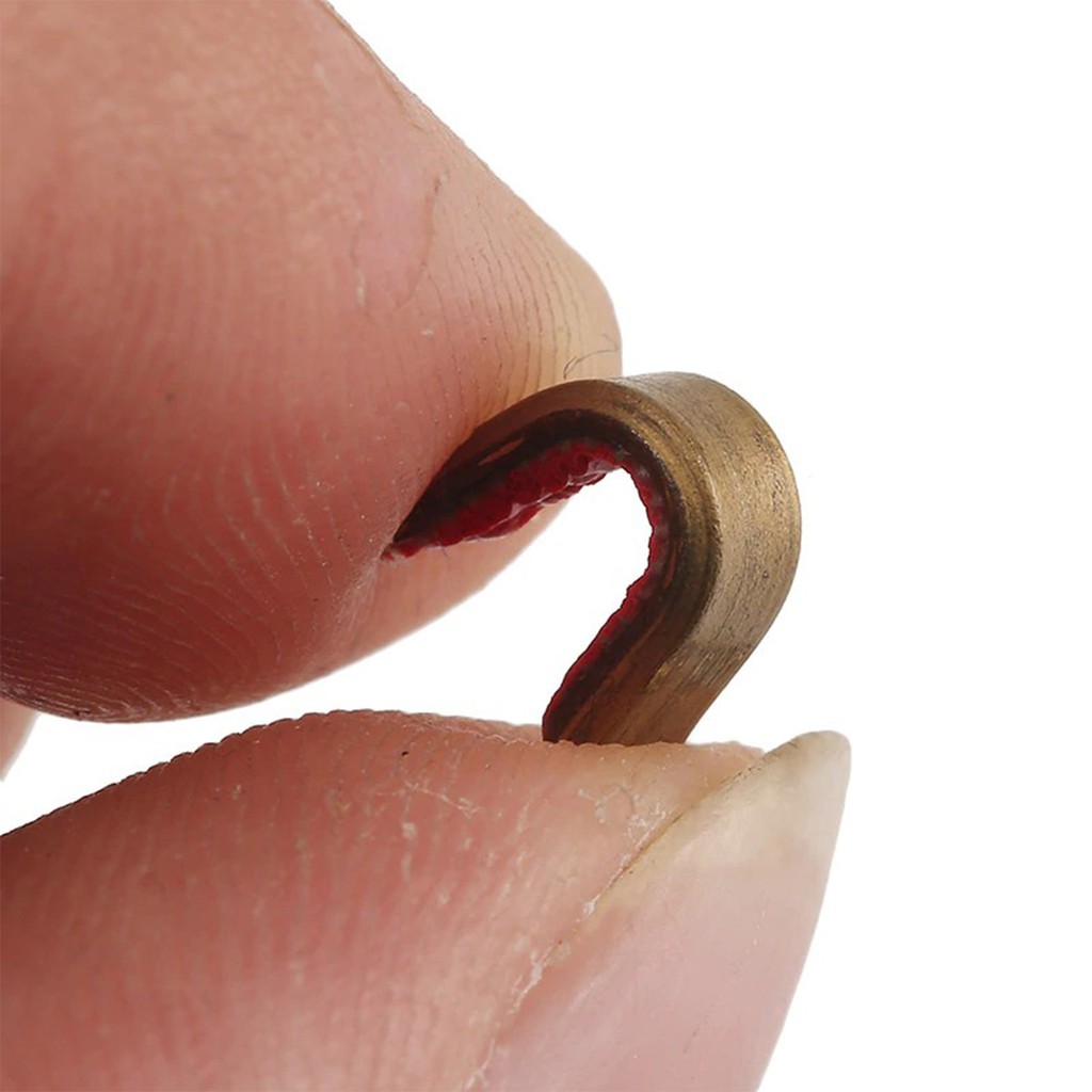 5pcs Archery Bow Strings Brass Buckle Clip Set Copper Nocking Point Bow String Position Tool Hunting