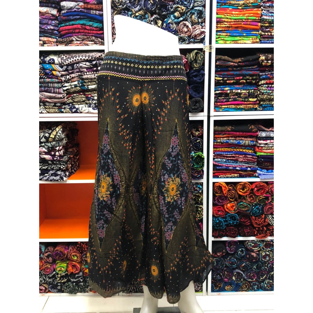 กางเกงขายาว    กางเกงเอวนากา ทรงหลวม