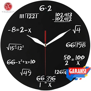 Dections Jam Dinding Unik Minimalis Rumus Matematika Aesthetic Dekorasi Kamar Sweep Movement 30cm