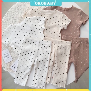 OKOBABY🌈พร้อมส่ง🌈ชุดนอนเด็ก สไตล์เกาหลี  1-7 ปี