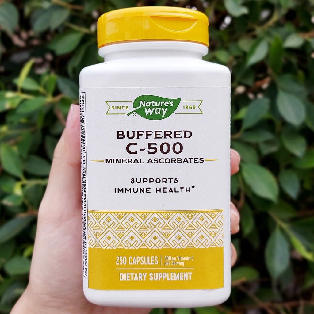 วิตามินซี Buffered C-500 mg 250 Capsules (Nature's Way®)