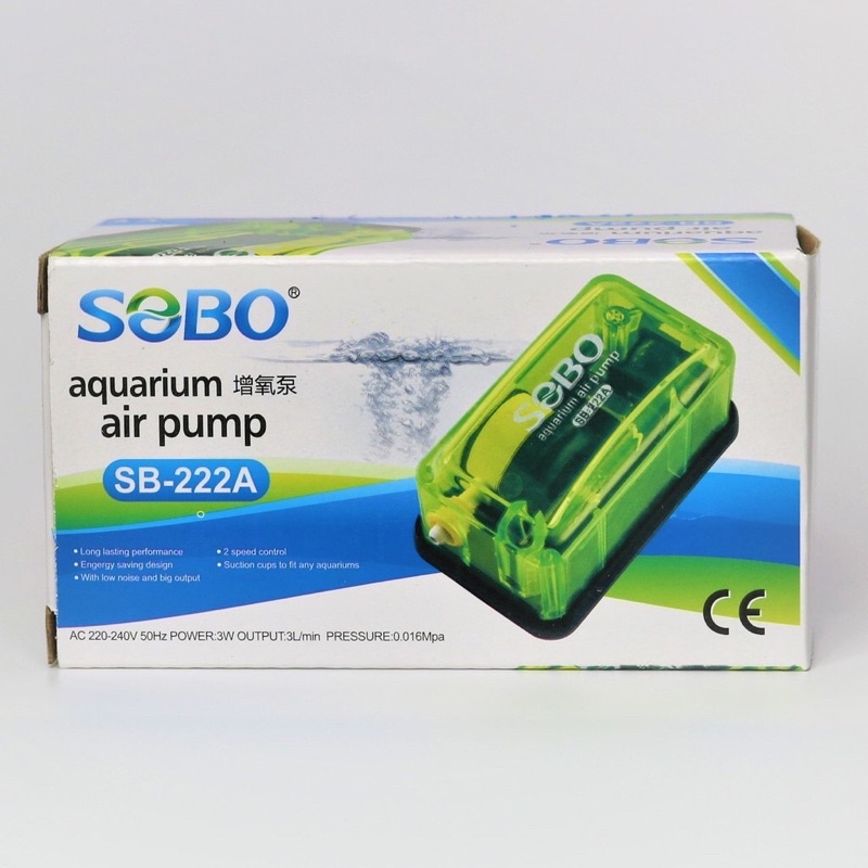 ส่งไว! ปั๊มลม ปั๊มอ็อกซิเจน SOBO Air Pump SB-222 SB-222A SB-333A SB-666A ราคาถูกสุด ช่วงโปรโมชั่น Pr
